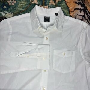 Todd Snyder Long Skeeve Sleeve Button Down Shirt White Cotton Medium Preppy